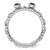 Sterling Silver Stackable Expressions Lab-Created Sapphire Two Stone Ring - View 2