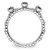 Sterling Silver Stackable Expressions Lab-Created Emerald Three Stone Ring - View 2