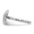Sterling Silver Stackable Expressions Rhodium-Plated Oval Ring - View 3