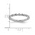 Sterling Silver Stackable Expressions Rhodium Textured Ring - View 4