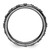 Sterling Silver Stackable Expressions Black-Plated Textured Ring - View 2