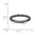 Sterling Silver Stackable Expressions Black-Plated Textured Ring - View 4