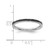Sterling Silver Stackable Expressions Black-Plated Channeled Ring - View 4