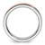 Sterling Silver Stackable Expressions Pink-Plated Channeled Ring - View 2