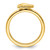 Sterling Silver Stackable Expressions Gold-Plated Heart Ring - View 2