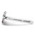 Sterling Silver Stackable Expressions Rhodium Lab-Created Ruby Cross Ring - View 3