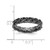 Sterling Silver Stackable Expressions Black-Plated Carved Ring - QSK1668 - View 4