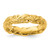 Sterling Silver Stackable Expressions Gold-Plated Carved Band Ring - QSK1672