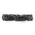Sterling Silver Stackable Expressions Black-Plated Carved Band Ring - QSK1674 - View 3