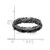 Sterling Silver Stackable Expressions Black-Plated Carved Band Ring - QSK1674 - View 4
