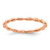 Sterling Silver Stackable Expressions Pink-Plated Rice Bead Ring, 1.5 mm