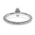 Sterling Silver 0.02ct Diamond Stackable Expressions Textured Ring - View 5