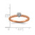 Sterling Silver 0.02ct Diamond Stackable Expressions Rose Gold-Plated Heart Ring - View 6