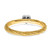 Sterling Silver 0.02ct Diamond Stackable Expressions Gold-Tone Heart Ring - View 5