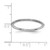 Sterling Silver Stackable Expressions Rhodium-Plated Step-Down Ring, 1.5 mm - View 4