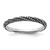 Sterling Silver Stackable Expressions Polished Antiqued Ring
