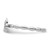 Sterling Silver Stackable Expressions Polished 0.025ct Diamond Angel with Halo Ring - View 3