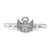 Sterling Silver Stackable Expressions Polished 0.025ct Diamond Angel with Halo Ring - View 4
