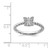 Sterling Silver Stackable Expressions Polished 0.035ct Diamond Angel Ring - View 5