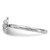 Sterling Silver Stackable Expressions 0.035ct Diamond Turtle Ring - View 3