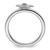 Sterling Silver Stackable Expressions Garnet Starfish Ring - View 2