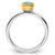 Sterling Silver Stackable Expressions with Gold-Plated Blue Topaz Ring - QSK1886 - View 2