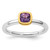 Sterling Silver Stackable Expressions with Gold-Plated Amethyst Ring - QSK1888