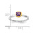Sterling Silver Stackable Expressions with Gold-Plated Amethyst Ring - QSK1888 - View 5