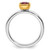 Sterling Silver Stackable Expressions with Gold-Plated Rhodolite Garnet Ring - View 2