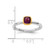 Sterling Silver Stackable Expressions with Gold-Plated Rhodolite Garnet Ring - View 5