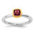 Sterling Silver Stackable Expressions with Gold-Plated P.Tourmaline Ring