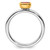 Sterling Silver Stackable Expressions with Gold-Plated P.Tourmaline Ring - View 2