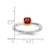 Sterling Silver Stackable Expressions with Gold-Plated P.Tourmaline Ring - View 6