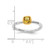 Sterling Silver Stackable Expressions with Gold-Plated Citrine Ring - View 6