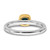 Sterling Silver Stackable Expressions with Gold-Plated Blue Topaz Ring - QSK1898 - View 5