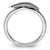 Sterling Silver Stackable Expressions Antiqued Feather Ring - View 2