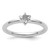 Sterling Silver Stackable Expressions Rhodium Star of David Ring