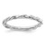 Sterling Silver Stackable Expressions Rhodium Twist Ring - QSK1952
