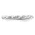 Sterling Silver Stackable Expressions Rhodium Twist Ring - QSK1952 - View 3