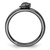 Sterling Silver Stackable Expressions Black-Plated Turtle Ring - View 2