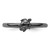 Sterling Silver Stackable Expressions Black-Plated Turtle Ring - View 4