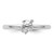 Sterling Silver Stackable Expressions Rhodium Turtle Ring - View 4