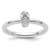 Sterling Silver Stackable Expressions Rhodium Flip Flop Ring