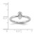 Sterling Silver Stackable Expressions Rhodium Flip Flop Ring - View 5
