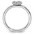 Sterling Silver Stackable Expressions Rhodium Infinity Symbol Ring - View 2