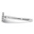 Sterling Silver Stackable Expressions Rhodium 0.07ct Diamond. Horseshoe Ring - View 3