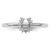 Sterling Silver Stackable Expressions Rhodium 0.07ct Diamond. Horseshoe Ring - View 4