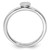 Sterling Silver Stackable Expressions Rhodium Puffed Heart Ring - View 2