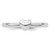 Sterling Silver Stackable Expressions Rhodium Puffed Heart Ring - View 4