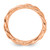 Sterling Silver Stackable Expressions Pink-Plated Twist Ring - QSK2005 - View 2